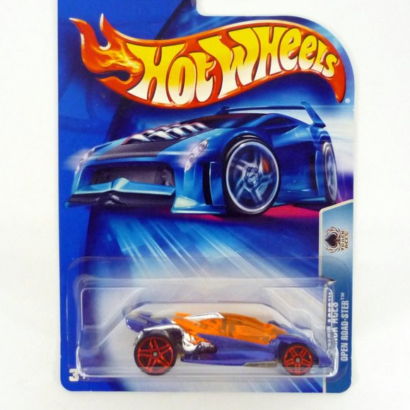 Hot Wheels Open Road-Ster #187 Track Aces Blue Die-Cast Car 2004 - Picture 1 of 1